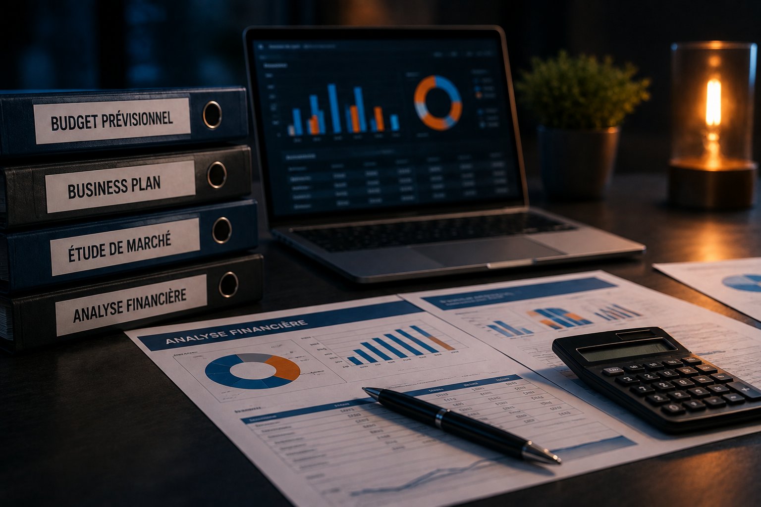Documents de business plan et d'analyse financière d'un projet